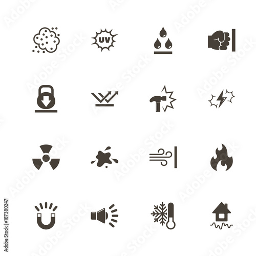 Influence icons. Perfect black pictogram on white background. Flat simple vector icon.