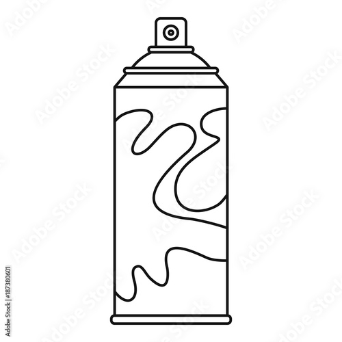 Colored spray icon, outline style