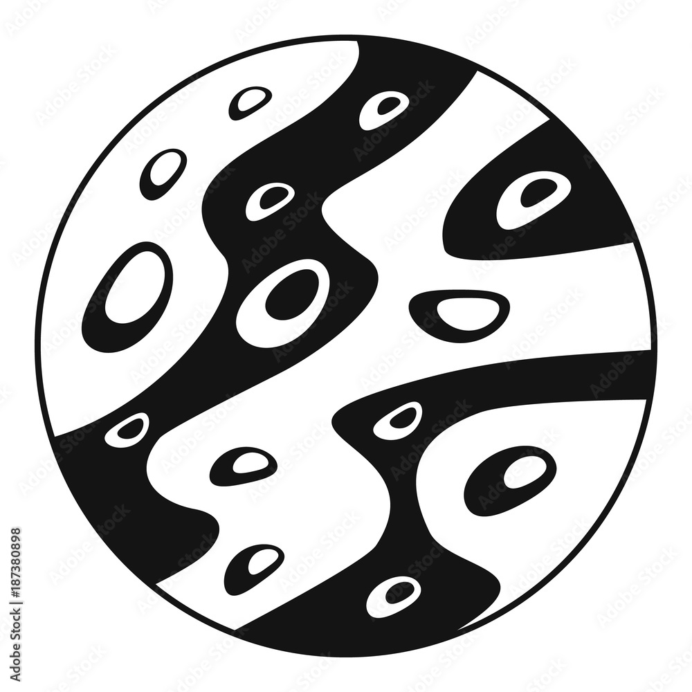 Obraz premium Moon icon, simple style