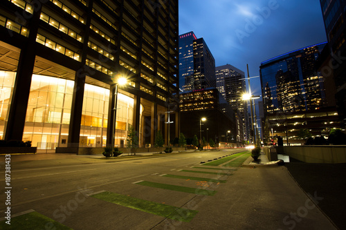 Skyscrapers at Dusk, Houston Downtown