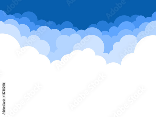 Clouds vector background