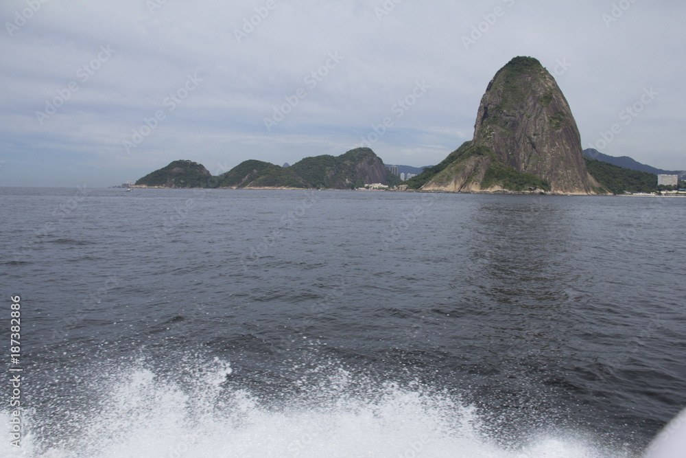 The city of Rio de Janeiro, Brazil, seen inside a boat The city of Rio de Janeiro, Brazil, seen inside a boat