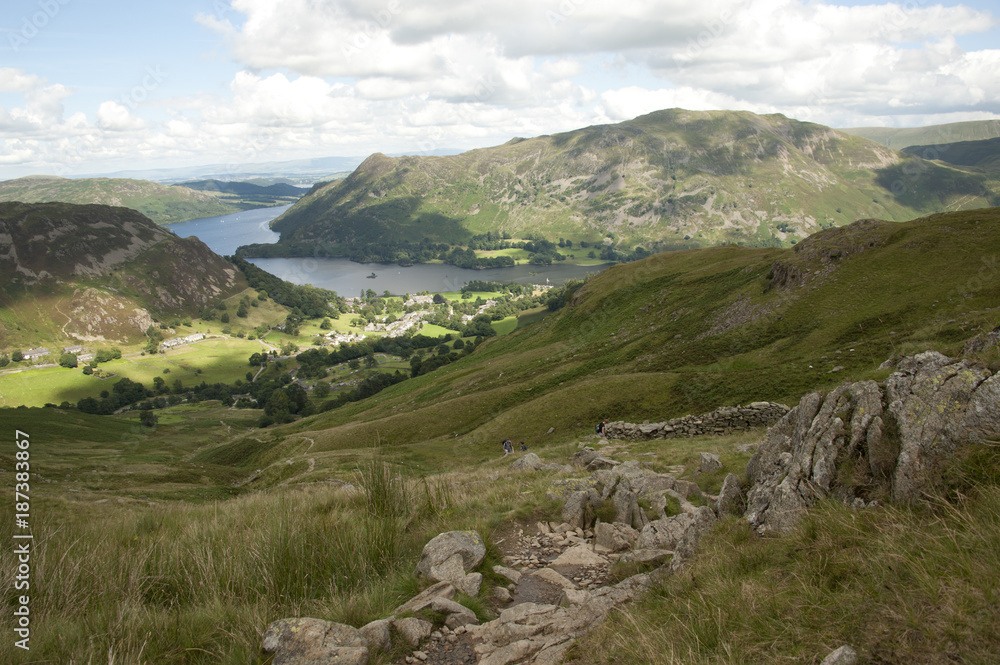 View from Helvellyn Lake district