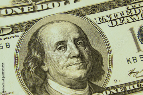 Benjamin Franklin on banknote