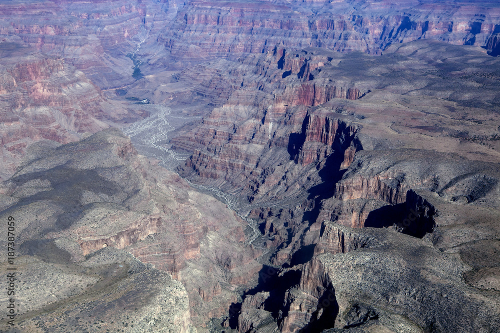 Looking down at the West Rim of the Grand Canyon