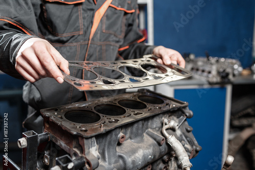 Photography Sealing gasket in hand
