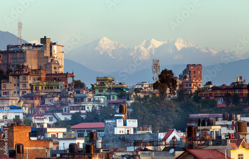 Bhasmeshvar Ghat at Pashupatinath temple and Bagmati River in Kathmandu, Nepal. photo