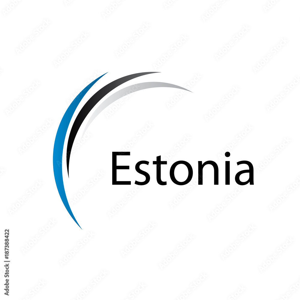 Estonia flag, vector illustration Estonia flag, vector illustration