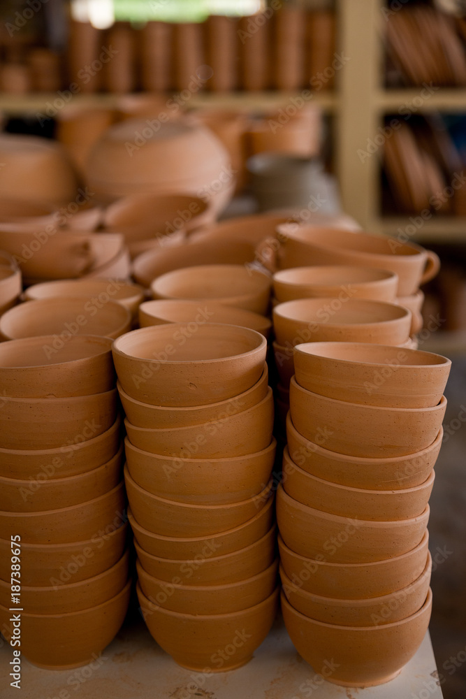 Cel Jose Dias, PI, Brazil - December 27 2017: Ceramic Production in Serra da Capivara. Cel Jose Dias, PI, Brazil - December 27 2017: Ceramic Production in Serra da Capivara.