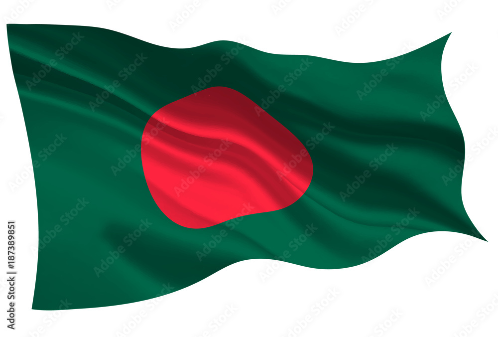Obraz premium バングラデシュ 国旗 旗 アイコン