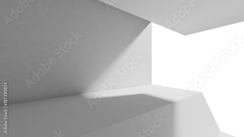 Abstract interior background, 3d