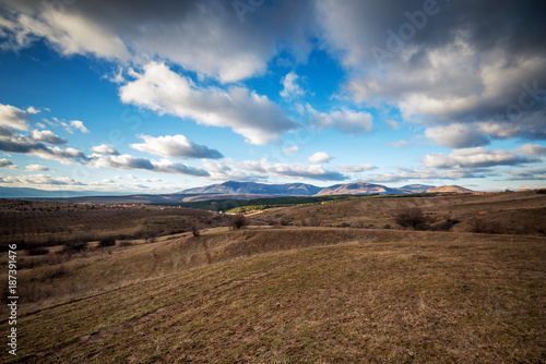 Beautiful mountains landscape in bulgaria.