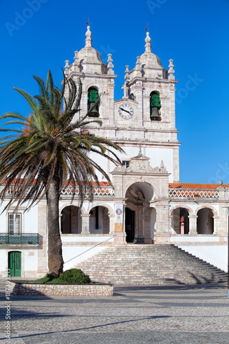 Church of Our Lady of Nazare (Igreja de Nossa Senhora da Nazare) located on the  Nazare, Portugal