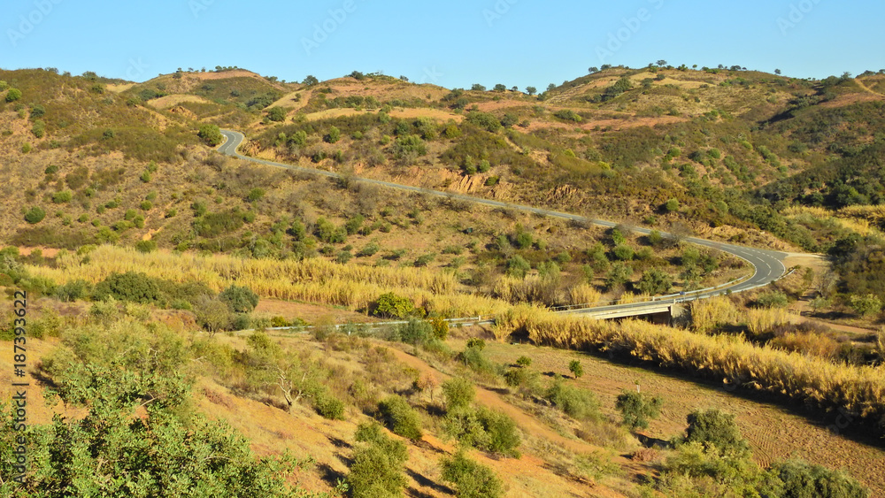 Naklejka premium Landscape in Algarve, Portugal