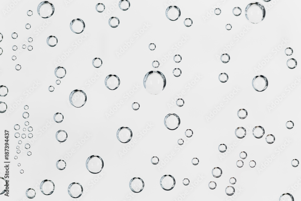 Bubbles on a white background Bubbles on a white background