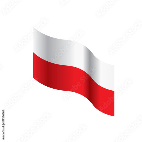 Poland flag  vector illustration