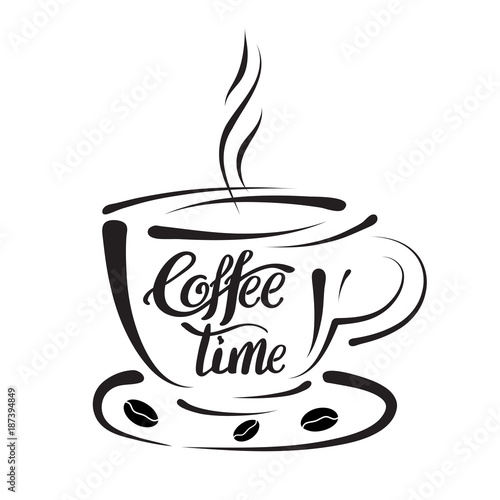 Design elements template for coffee shops and poster