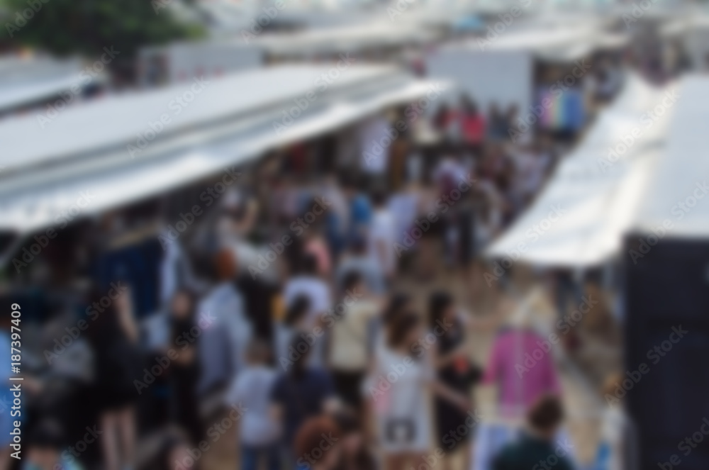 Obraz premium Blur Festival market