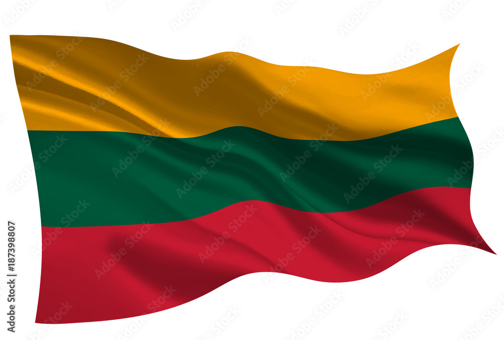 リトアニア　 国旗　旗　アイコン 