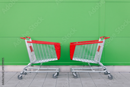 Shopping carts photo