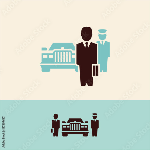 Businessman. BOSS. CEO. Banker. Limousine
