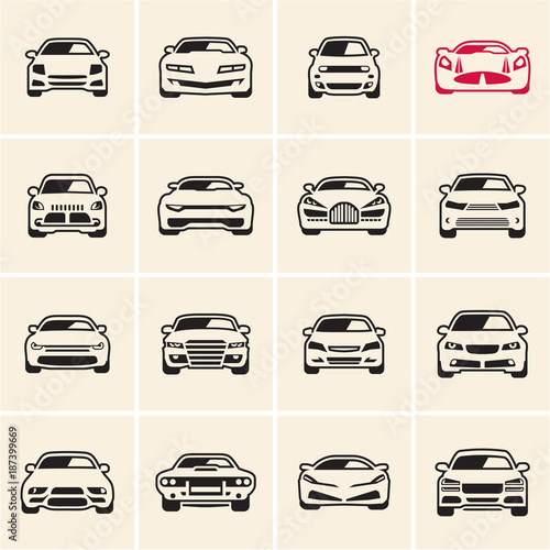 car icons outline
