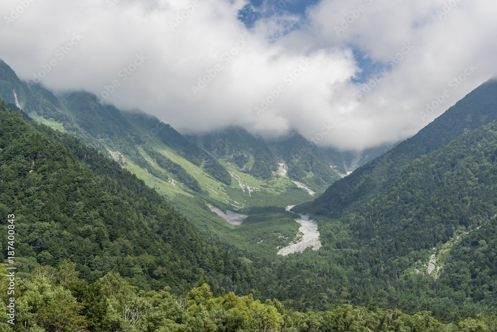 Kamikochi , A popular resort in the Northern Japan Alps of Nagano Prefecture