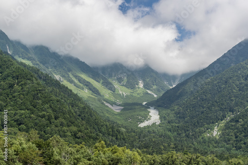 Kamikochi , A popular resort in the Northern Japan Alps of Nagano Prefecture