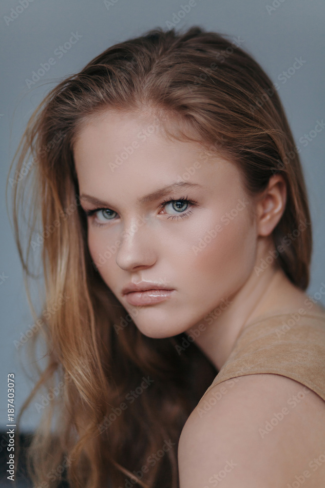 Portrait of gorgeous teen model Portrait of gorgeous teen model