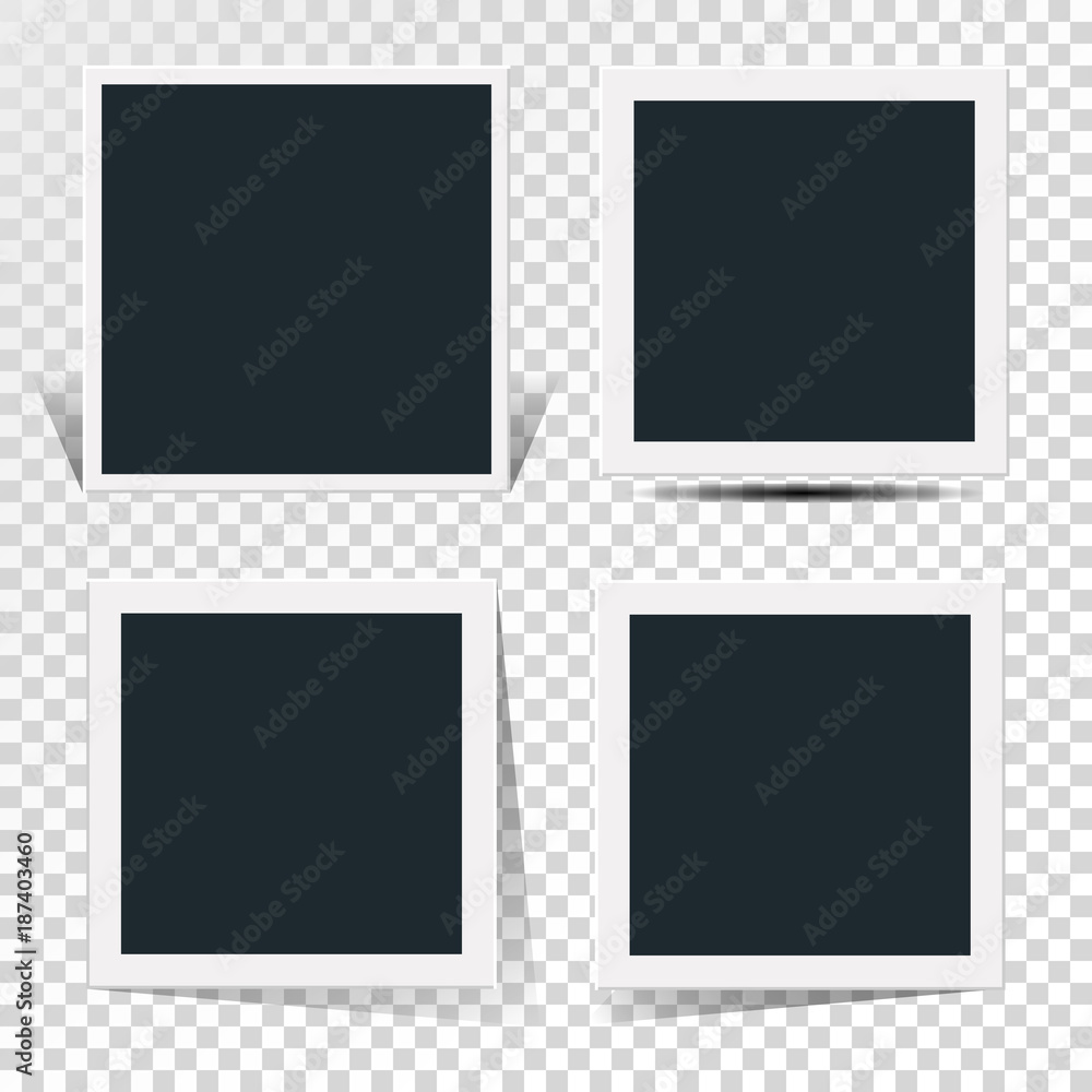 Collection of the concept of rotation of the retro photo frame. Collection of the concept of rotation of the retro photo frame.