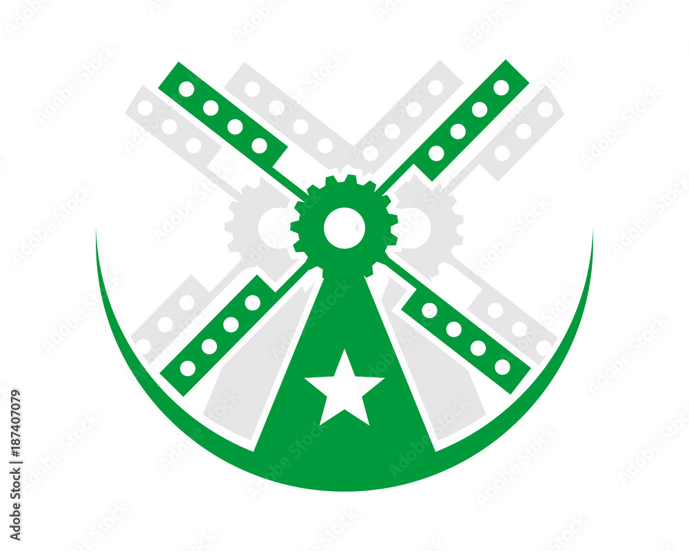 star windmill barn farmhouse dutch image vector icon silhouette star windmill barn farmhouse dutch image vector icon silhouette