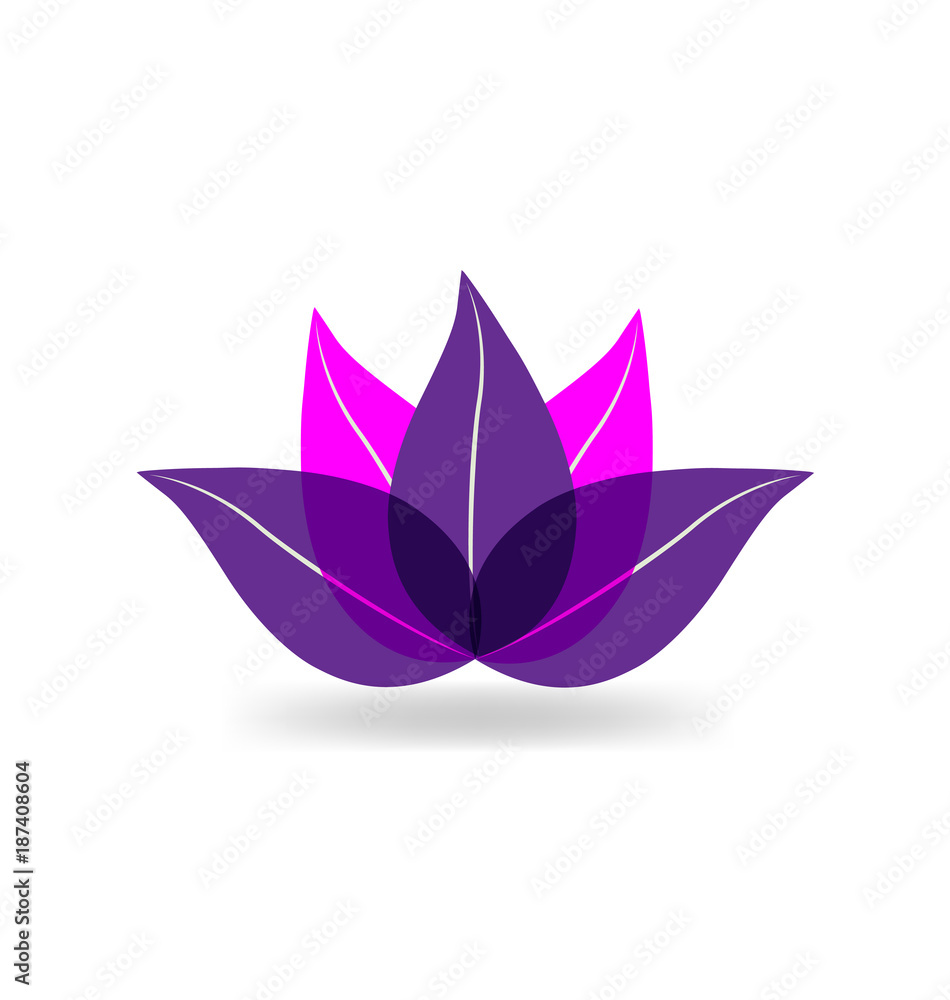 Lotus plant icon vector Lotus plant icon vector