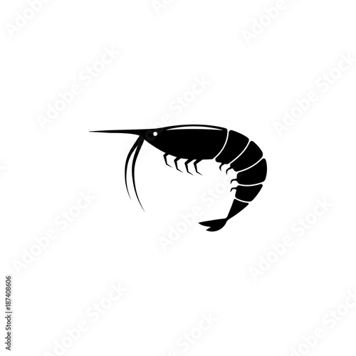 shrimp icon. Fish and sea products elements. Premium quality graphic design icon. Simple love icon for websites, web design, mobile app, info graphics