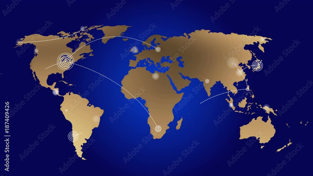 4k World connections with lines path,earth globe.growing global Network with communication all over the world.world map. 4k World connections with lines path,earth globe.growing global Network with communication all over the world.world map.