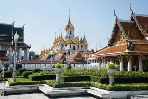 The Loha Prasat or Metal Castle in Wat Ratchanatdaram Woravihan, Thailand.