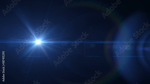 Abstract Digital lens flare in black background.Beautiful digital flare effect.Modern flare and sun light video motion

