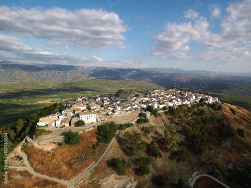 Cuadro en lienzo Iznatoraf,pueblo historico de Jaén, Andalucía (España) junto a Villanueva del Arzobispo, en la comarca de las Villas
