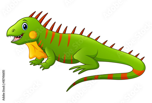 Cute lizard cartoon