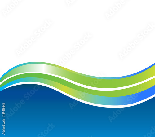 Web abstract green and blue background vector design