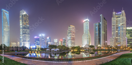 City Night Shanghai Lujiazui