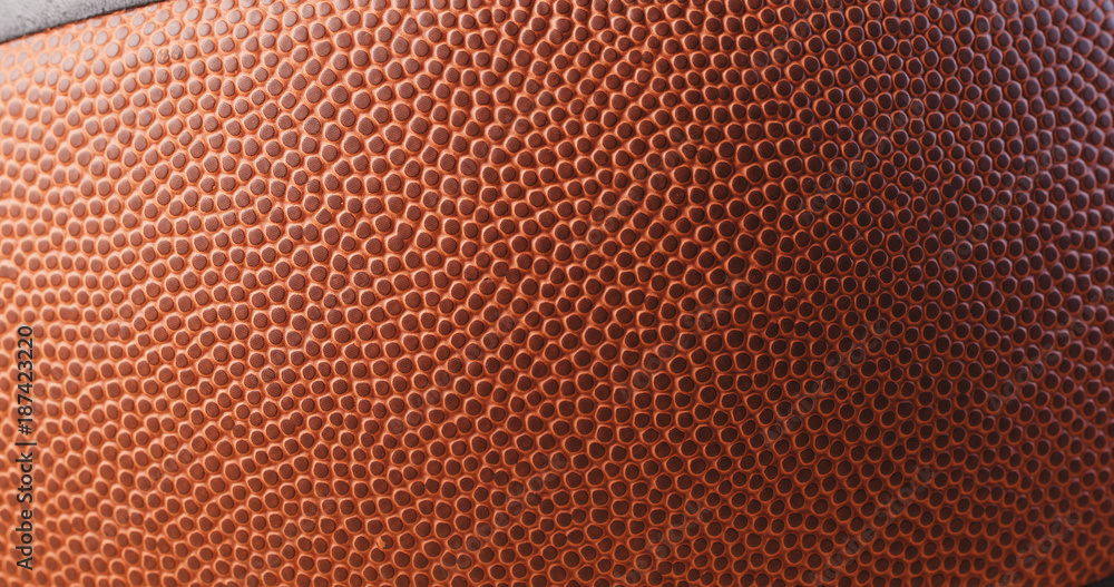 Obraz premium Basketball skin texture close up