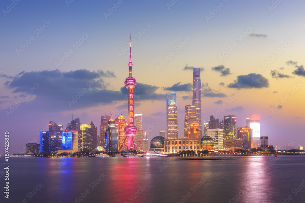 Shanghai city night view