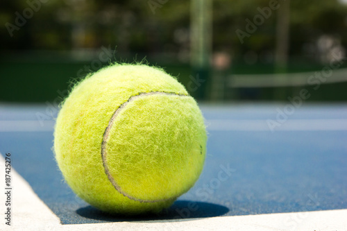 tennis ball on court