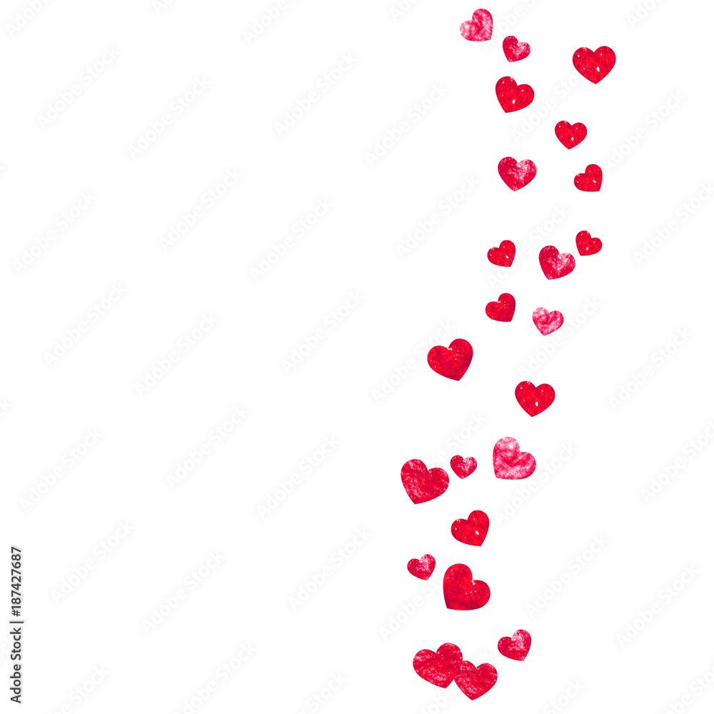 Grunge heart background for Valentines day with red glitter. February 14th day. Vector confetti for grunge heart background. Hand drawn texture. Love theme for poster, gift certificate, banner. Grunge heart background for Valentines day with red glitter. February 14th day. Vector confetti for grunge heart background. Hand drawn texture. Love theme for poster, gift certificate, banner.