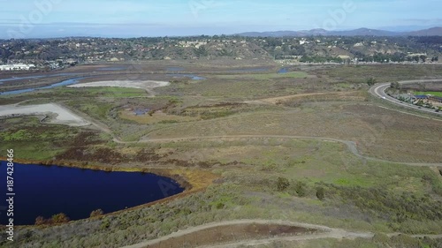 Del Mar, CA - San Dieguito Lagoon - Drone Video  Aerial video of San Dieguito Lagoon photo