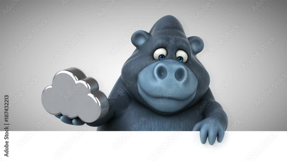 Fun gorilla - 3D Animation Fun gorilla - 3D Animation