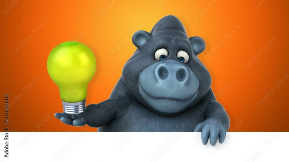 Fun gorilla - 3D Animation Fun gorilla - 3D Animation