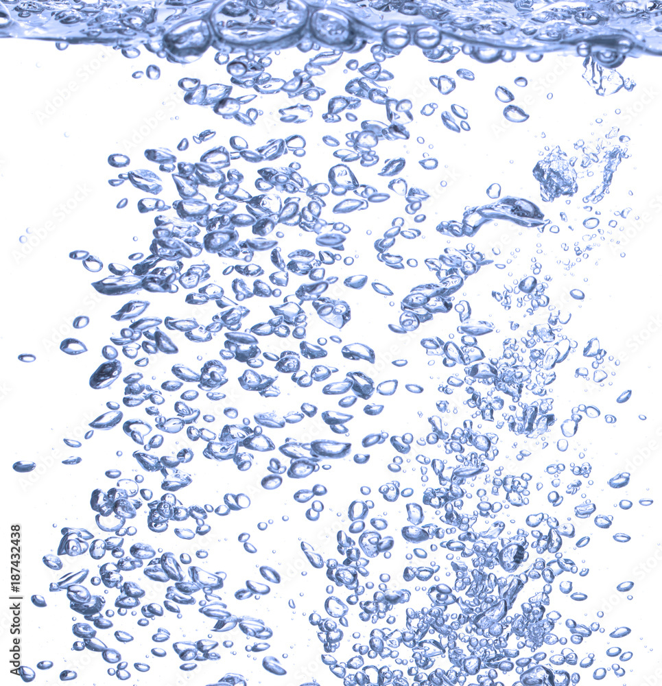 water bubbles on a white background water bubbles on a white background