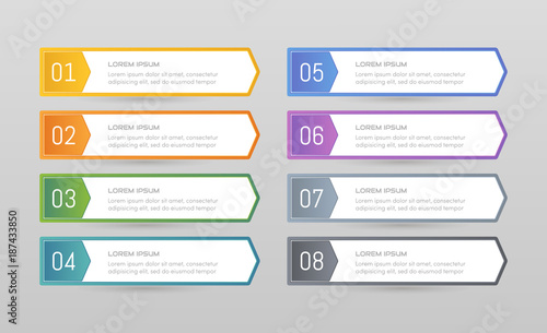 Sticker label colorful set