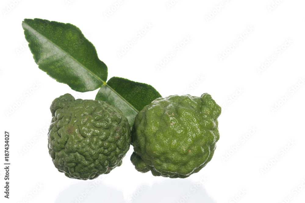 Bergamot fruit isolated on a white Bergamot fruit isolated on a white